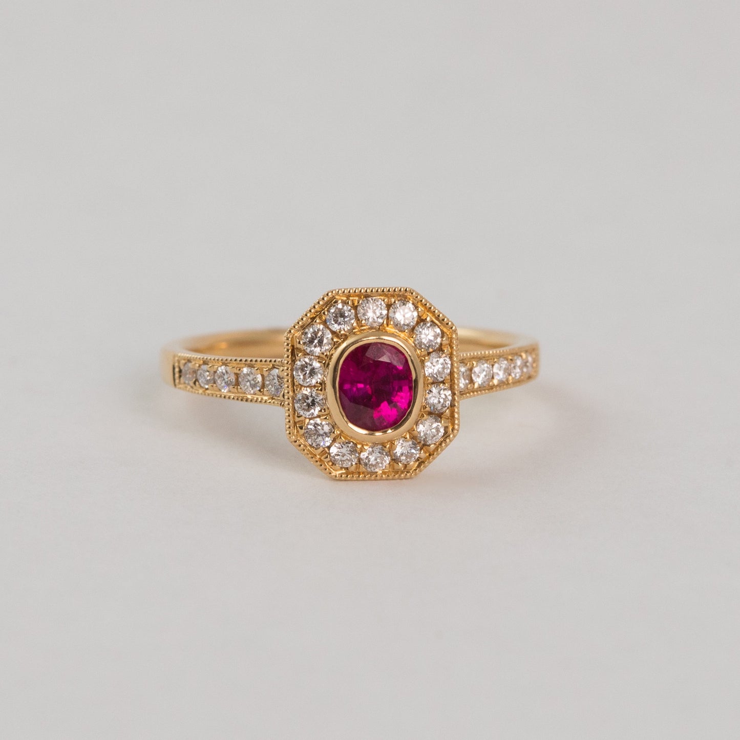 The Octagon Ruby Ring