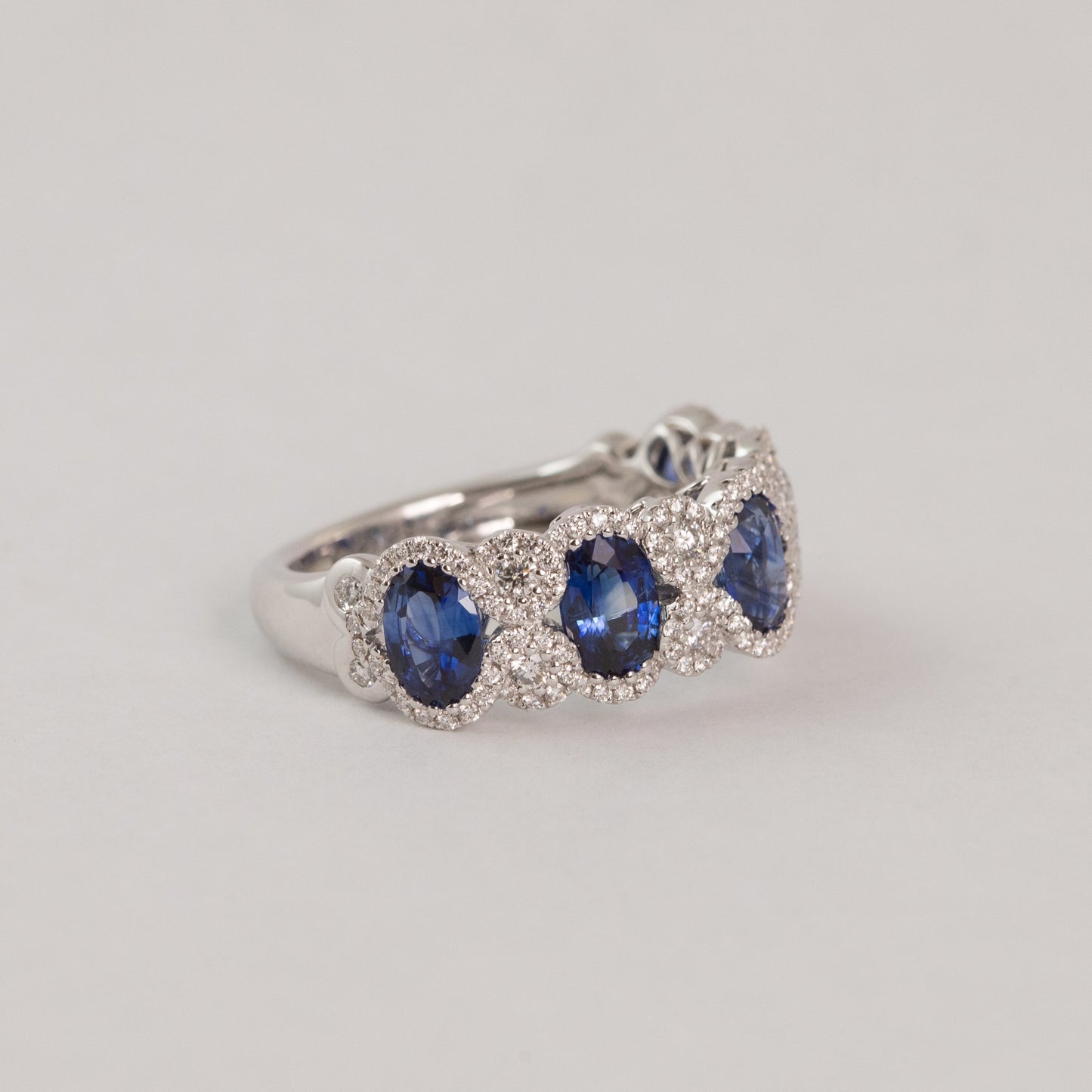 The Sapphire and Diamond Band Ring