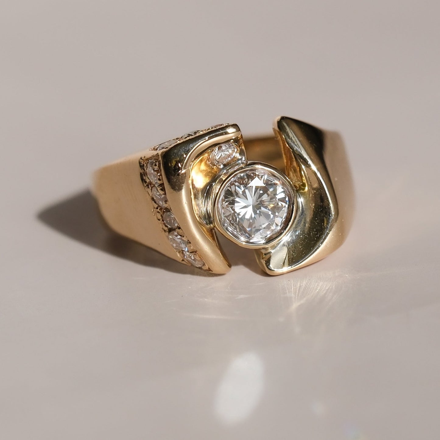 Abstract Diamond Ring