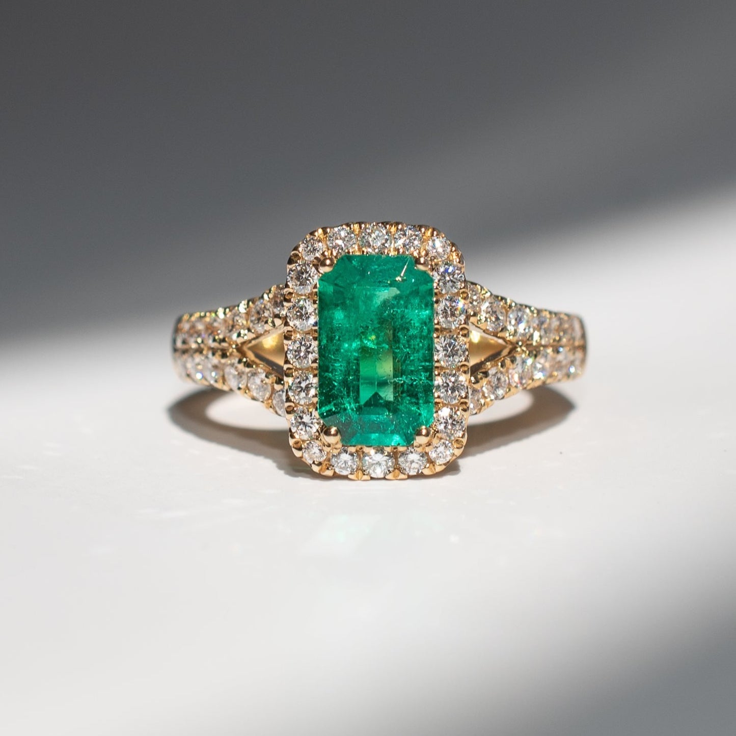 The Angel's Cry Emerald Ring