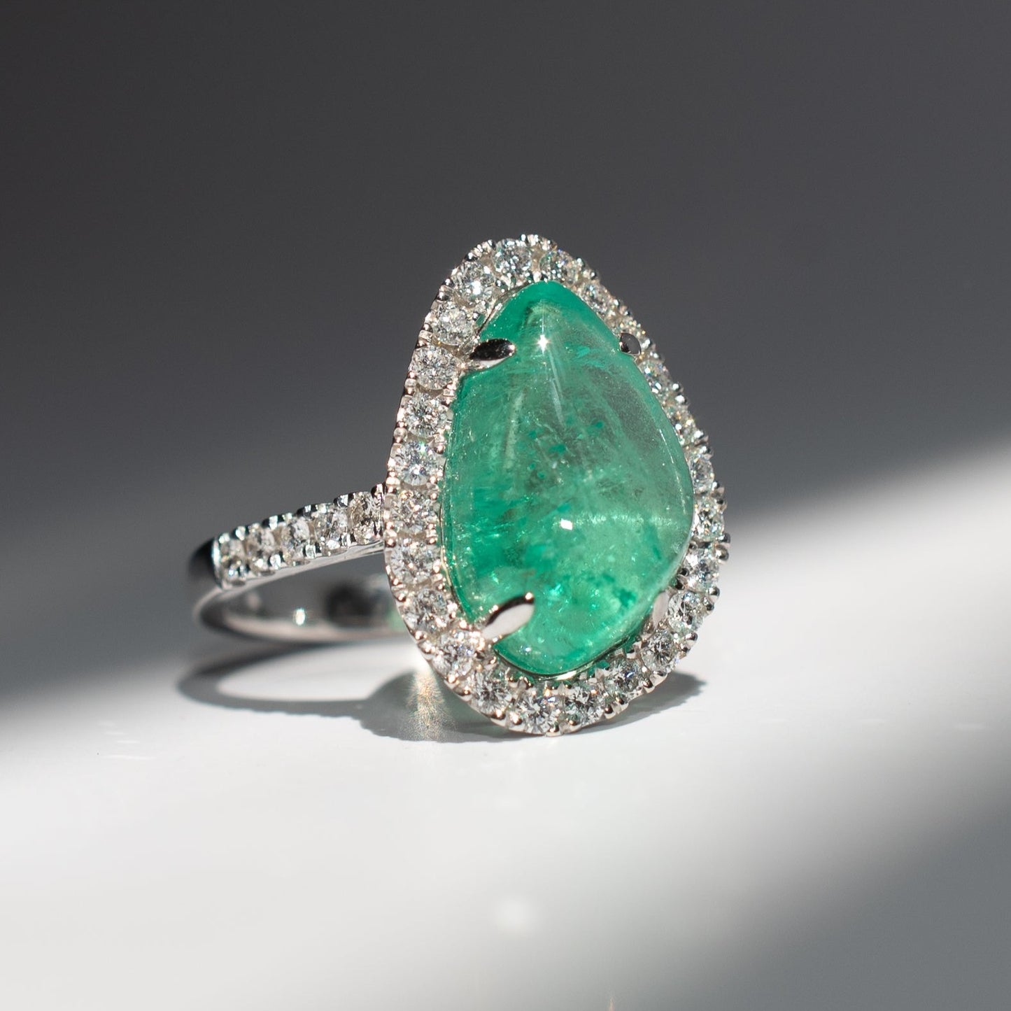 The Cabochan Emerald Ring