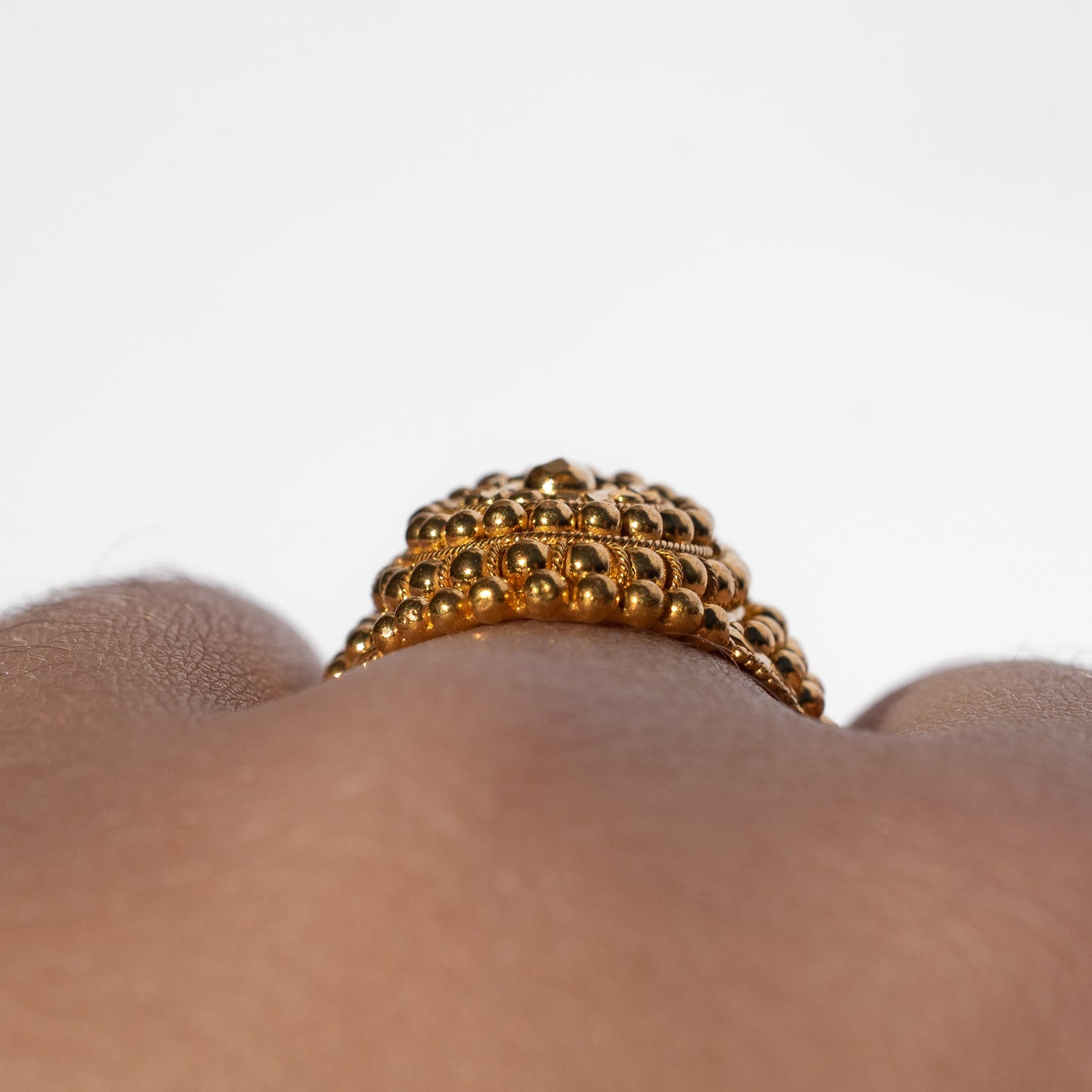 Vintage 24k Bead Ring