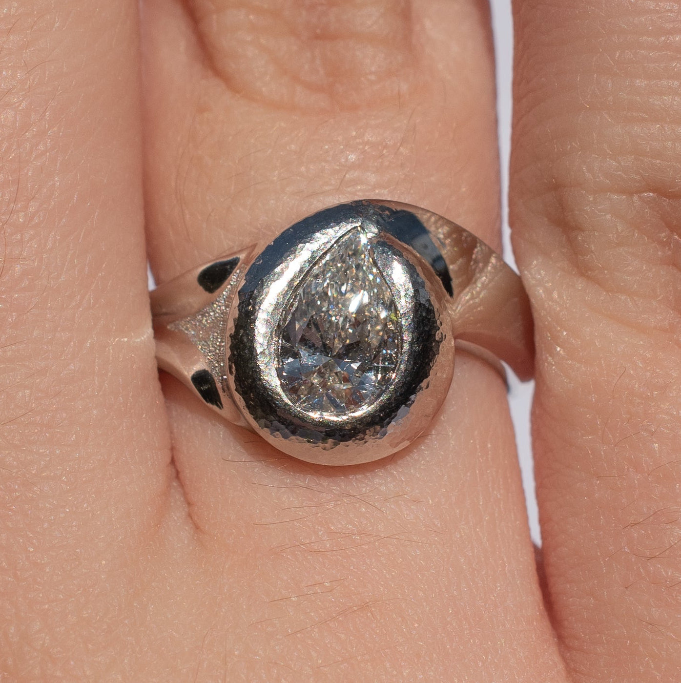 The Sculpted Diamond Ring