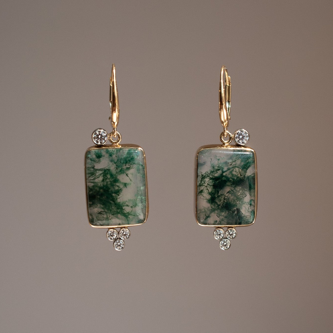 Moss Agate Earrings