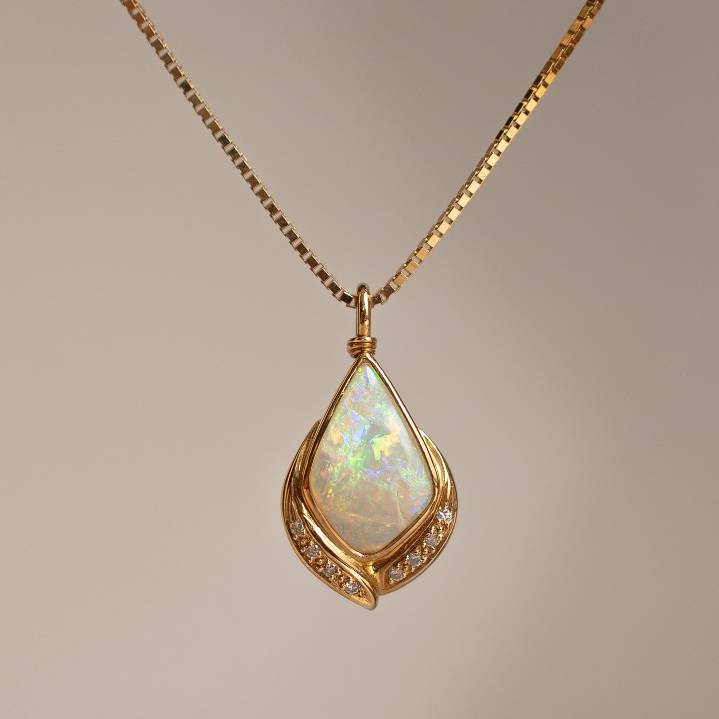 The Smoldering Opal Pendant