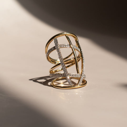 Gold Cage Ring