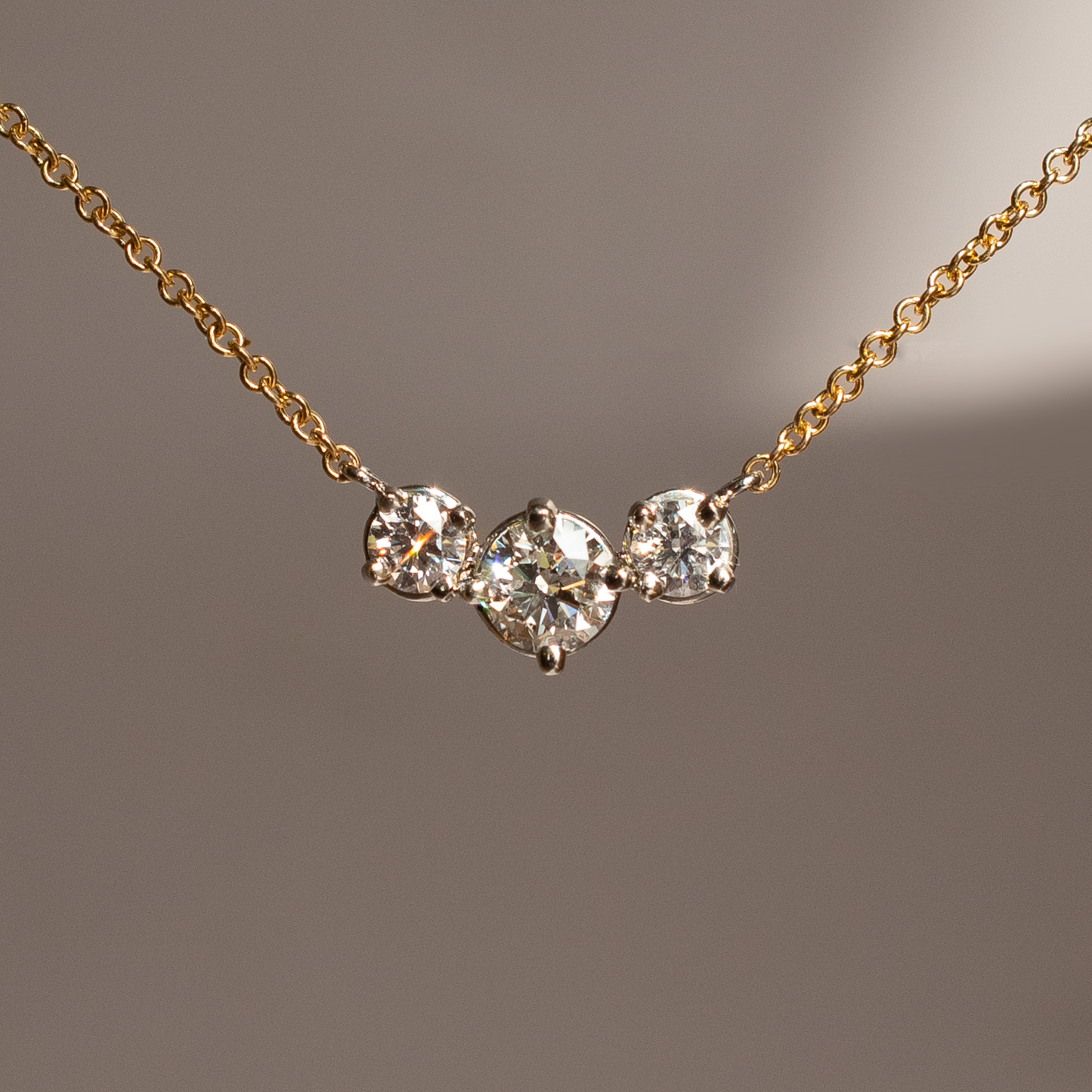 Diamond Trinity Necklace