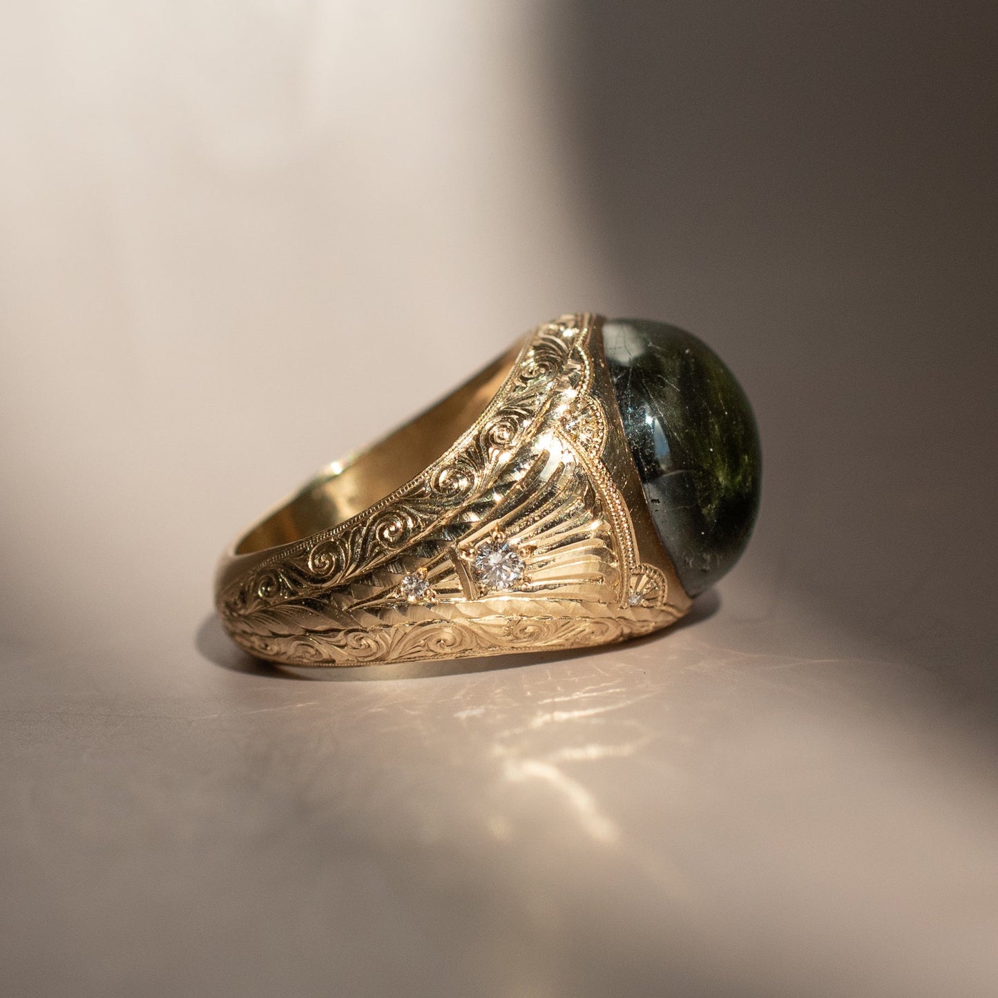 Cat's Eye Tourmaline Ring