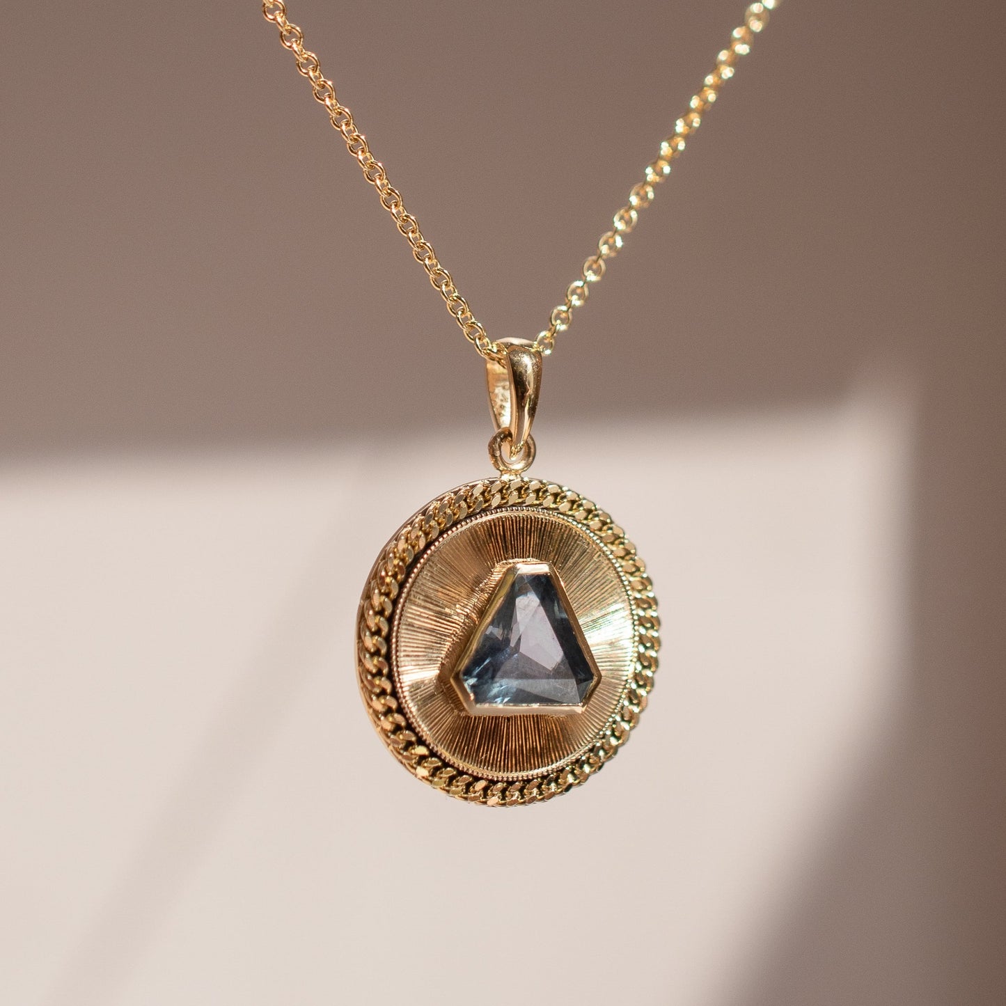 The Solarium Pendant ✦ Montana Sapphire