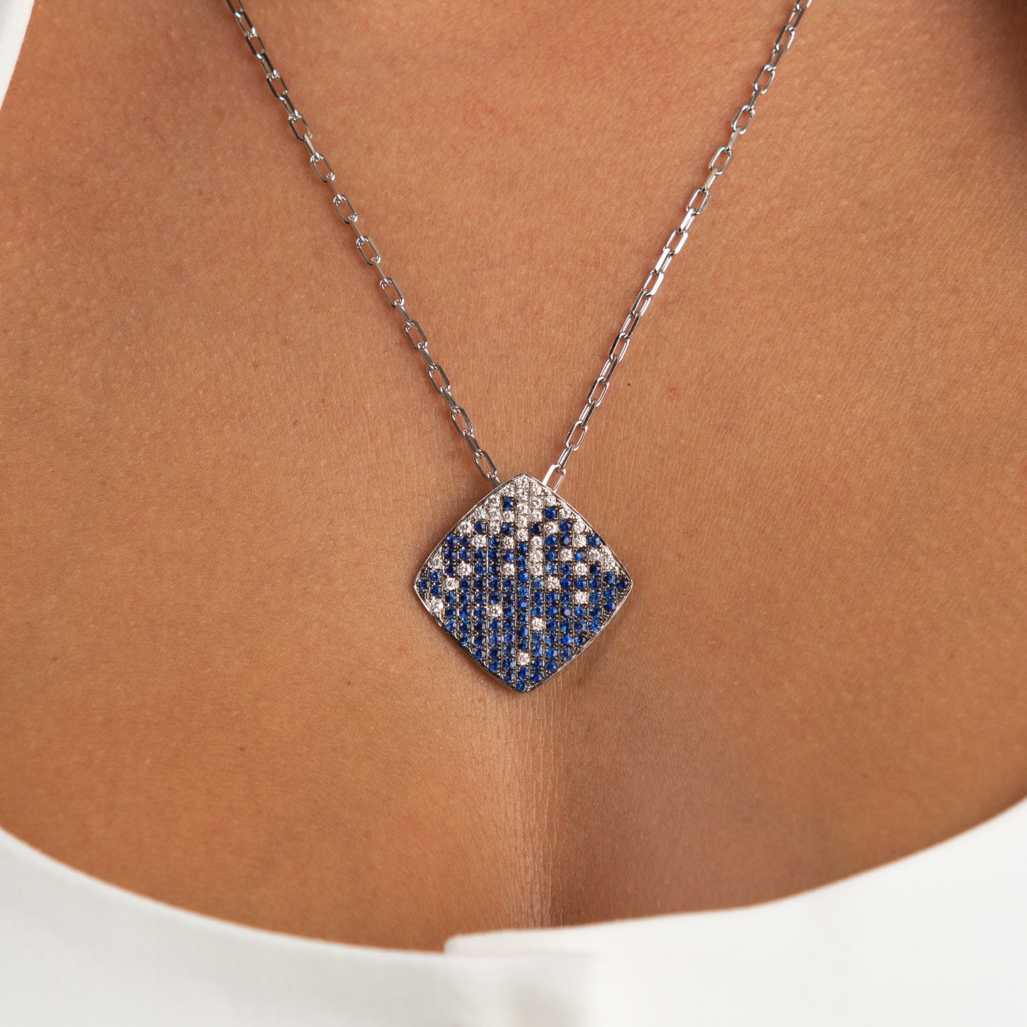 The Pavé Sapphire Pendant