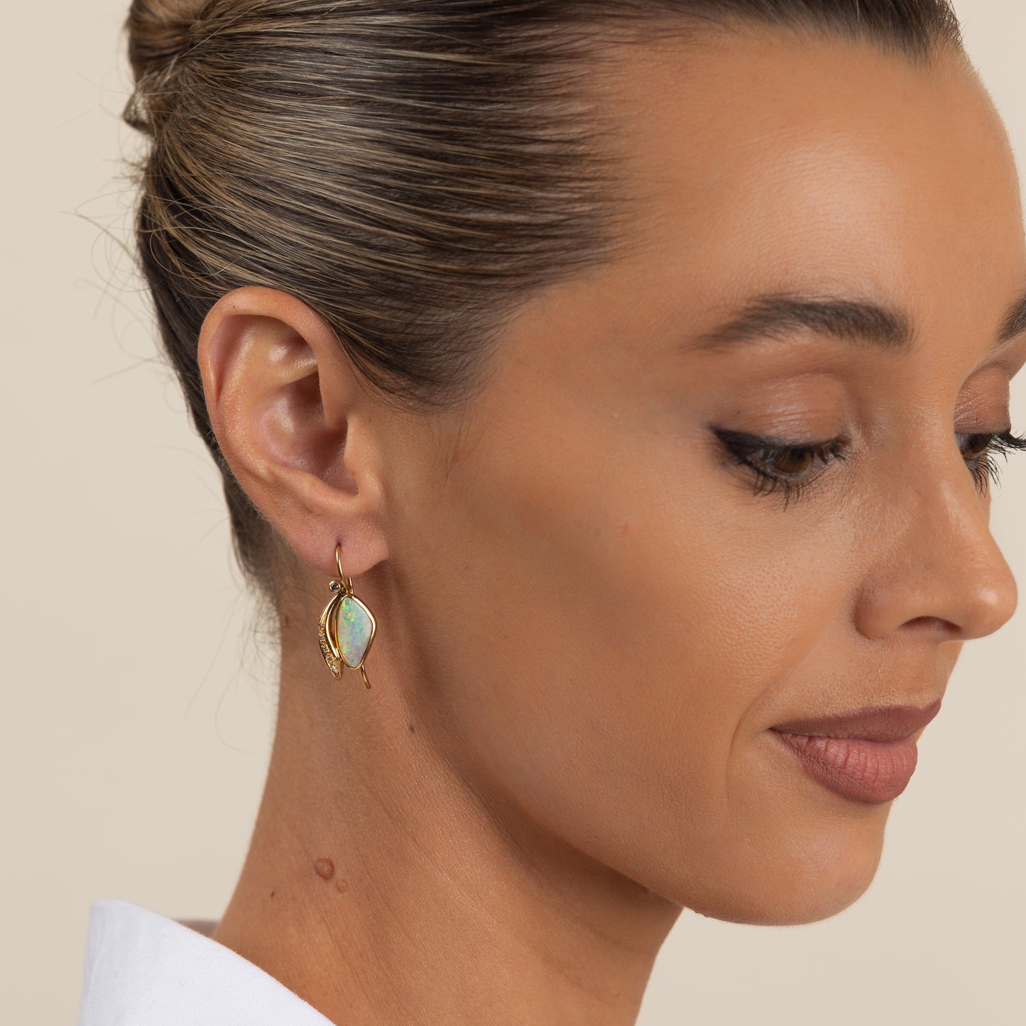 The Winged Opal Earrings