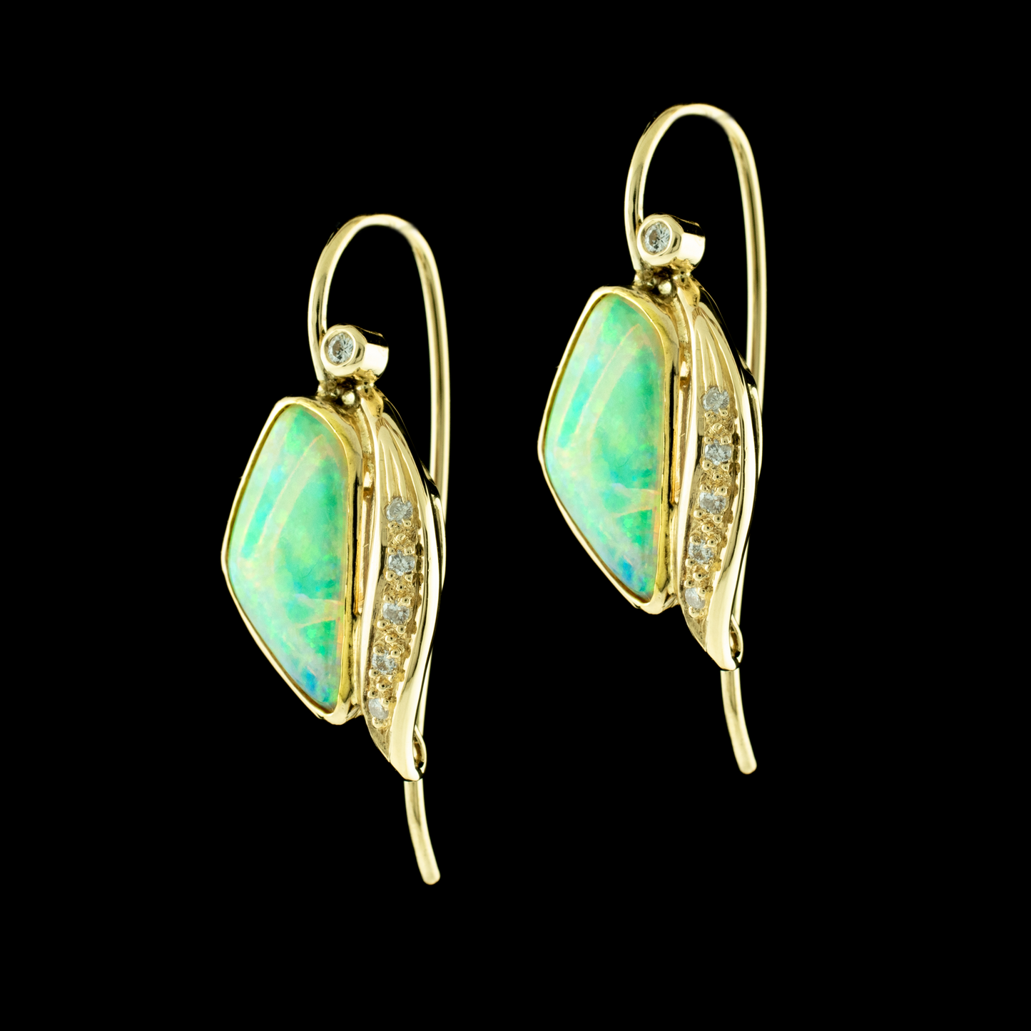 The Winged Opal Earrings