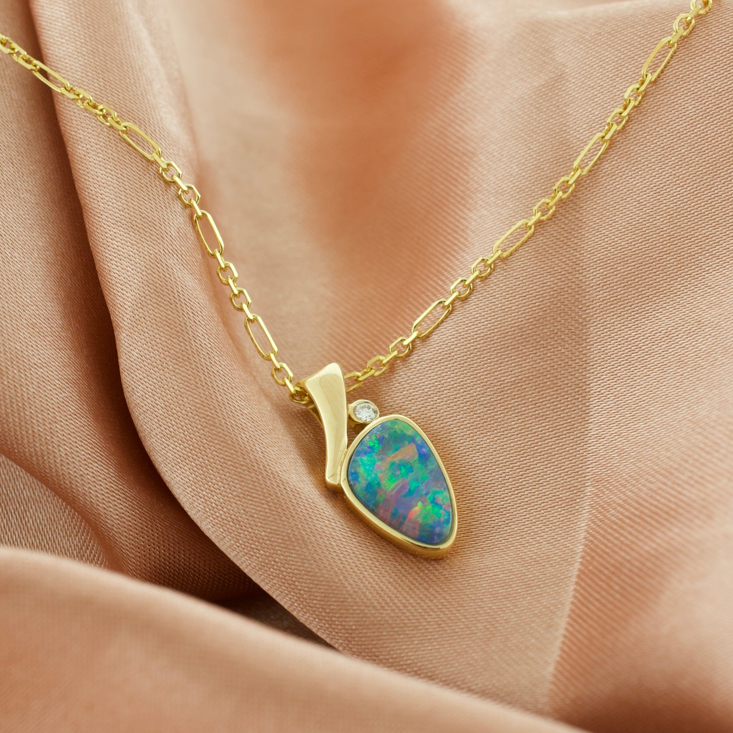 The Heart of Fire Opal Pendant