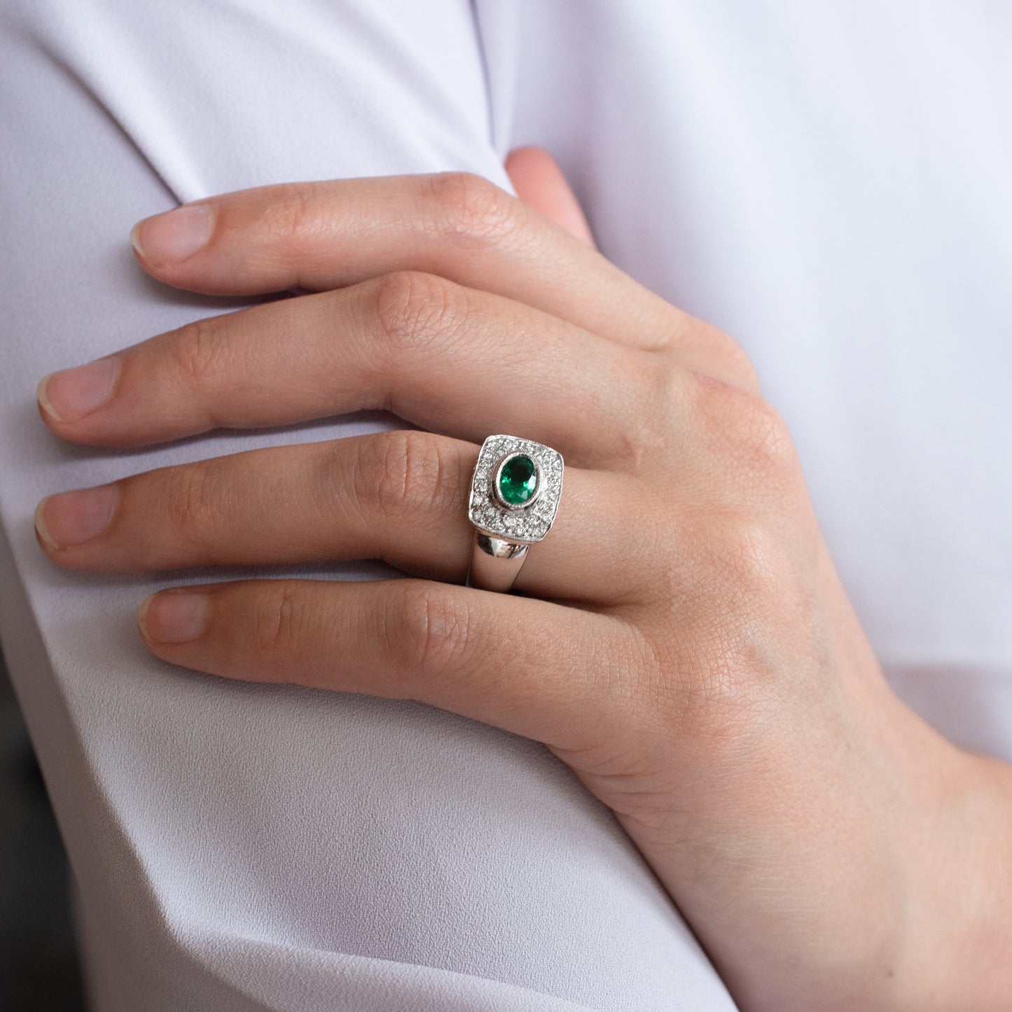 The Bold Emerald Ring