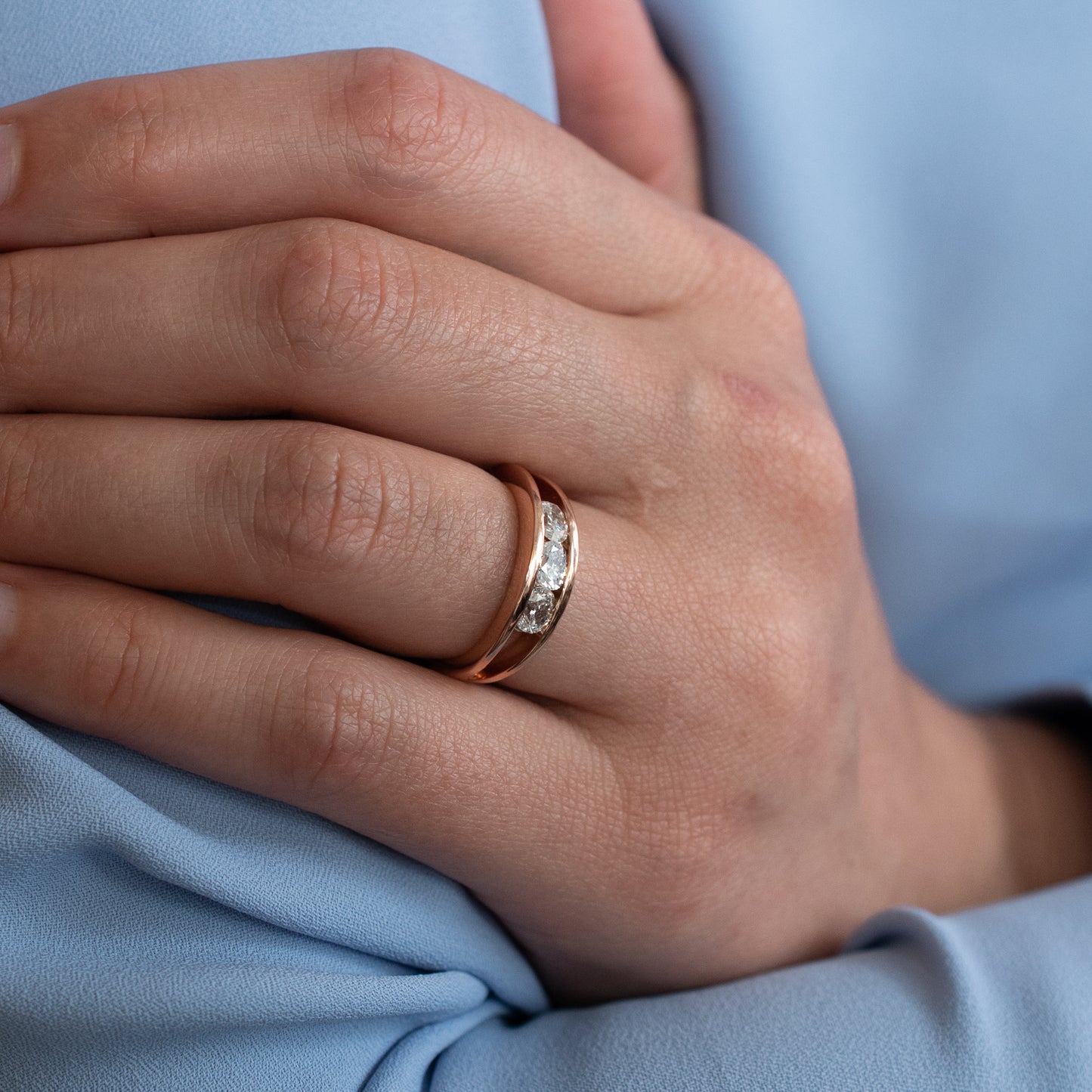 The Rose Gold Diamond Ring by Jay Lubeck