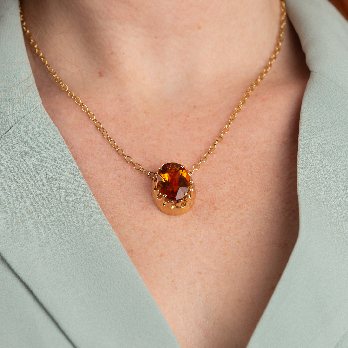 The Rich Citrine Pendant