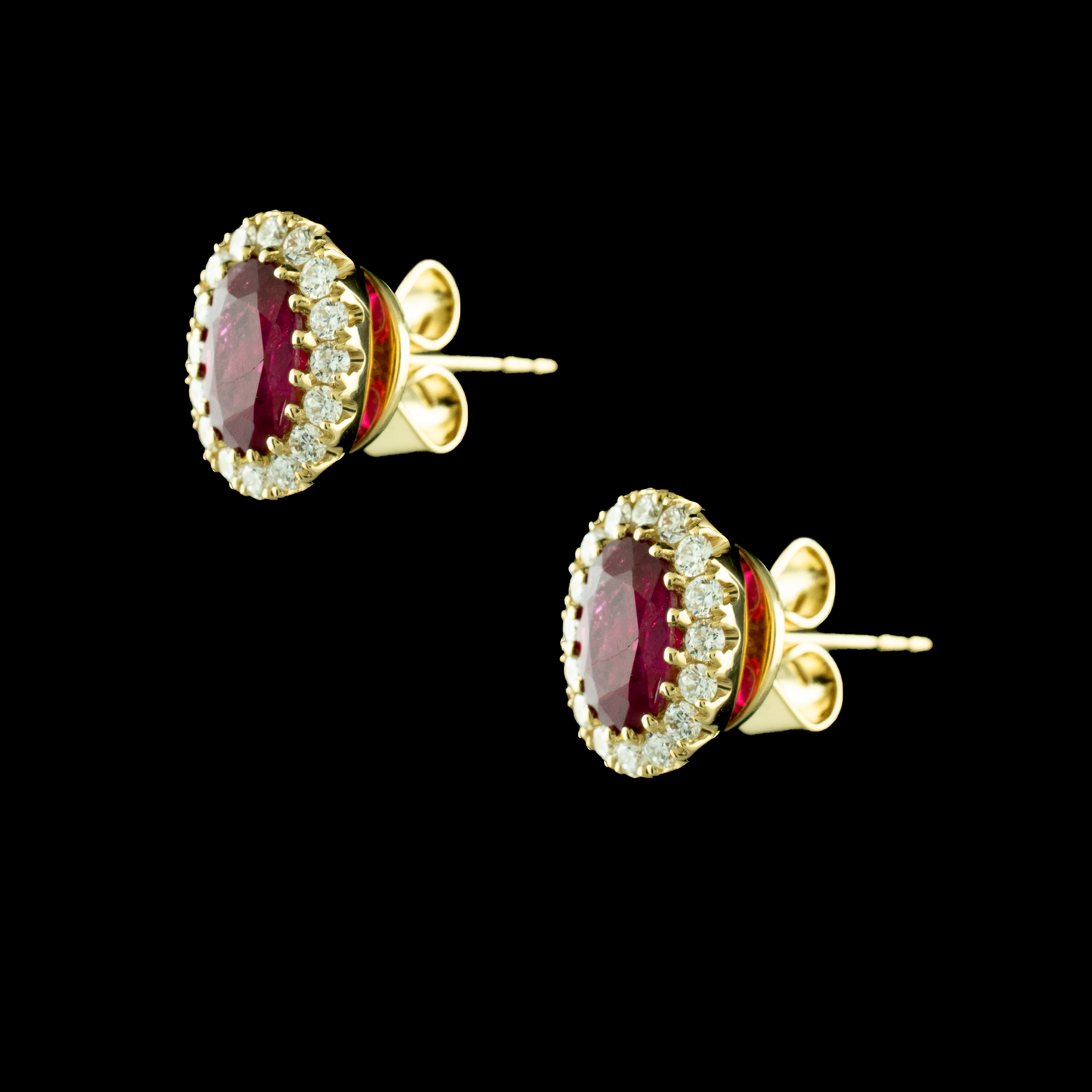 The Ruby Stud Earrings
