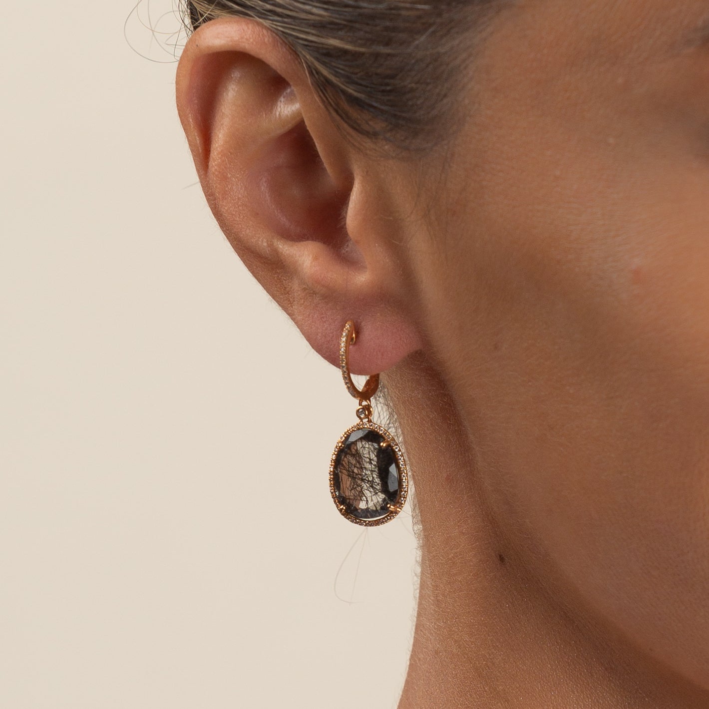 The Rutilated Quartz Earrings