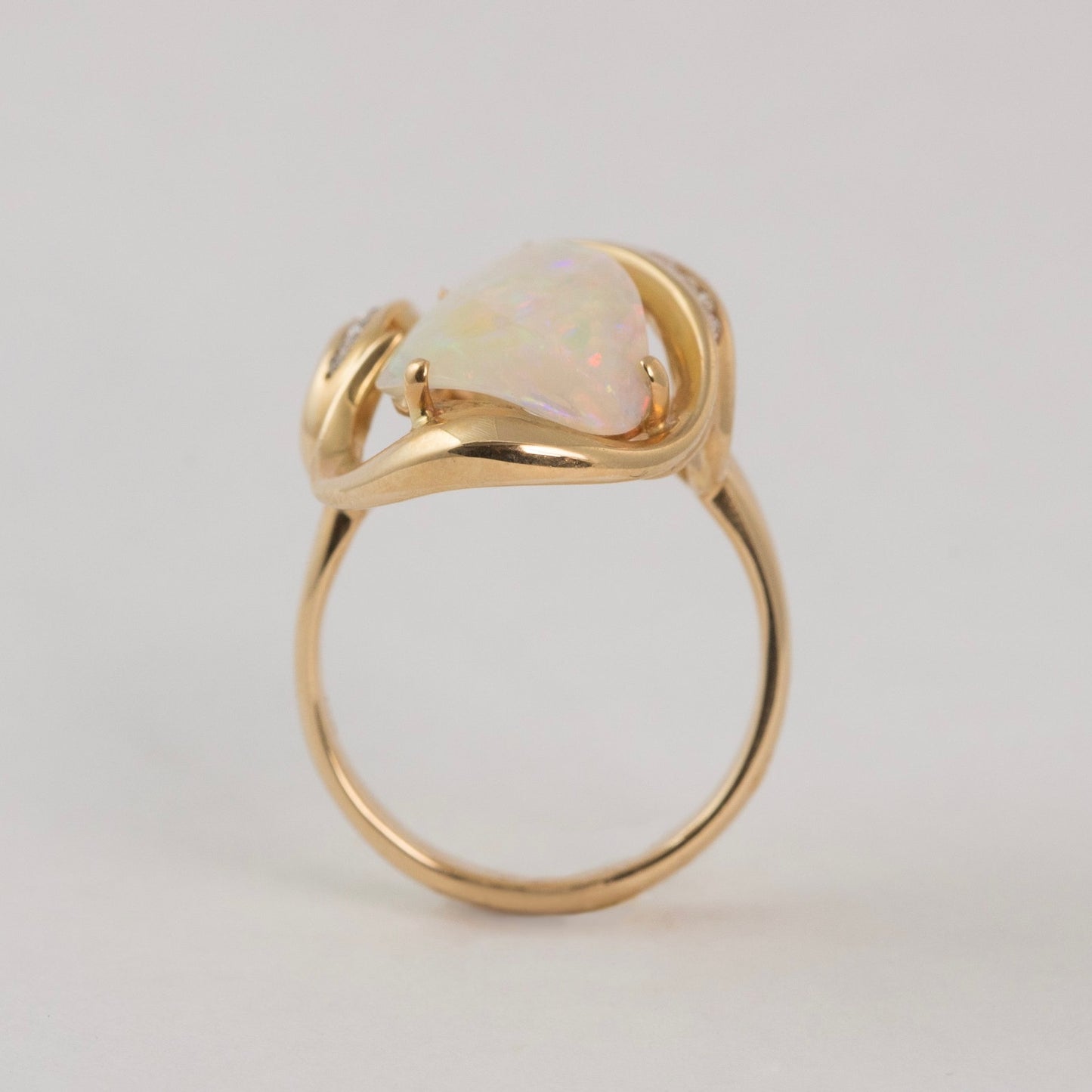Abstract Opal Ring