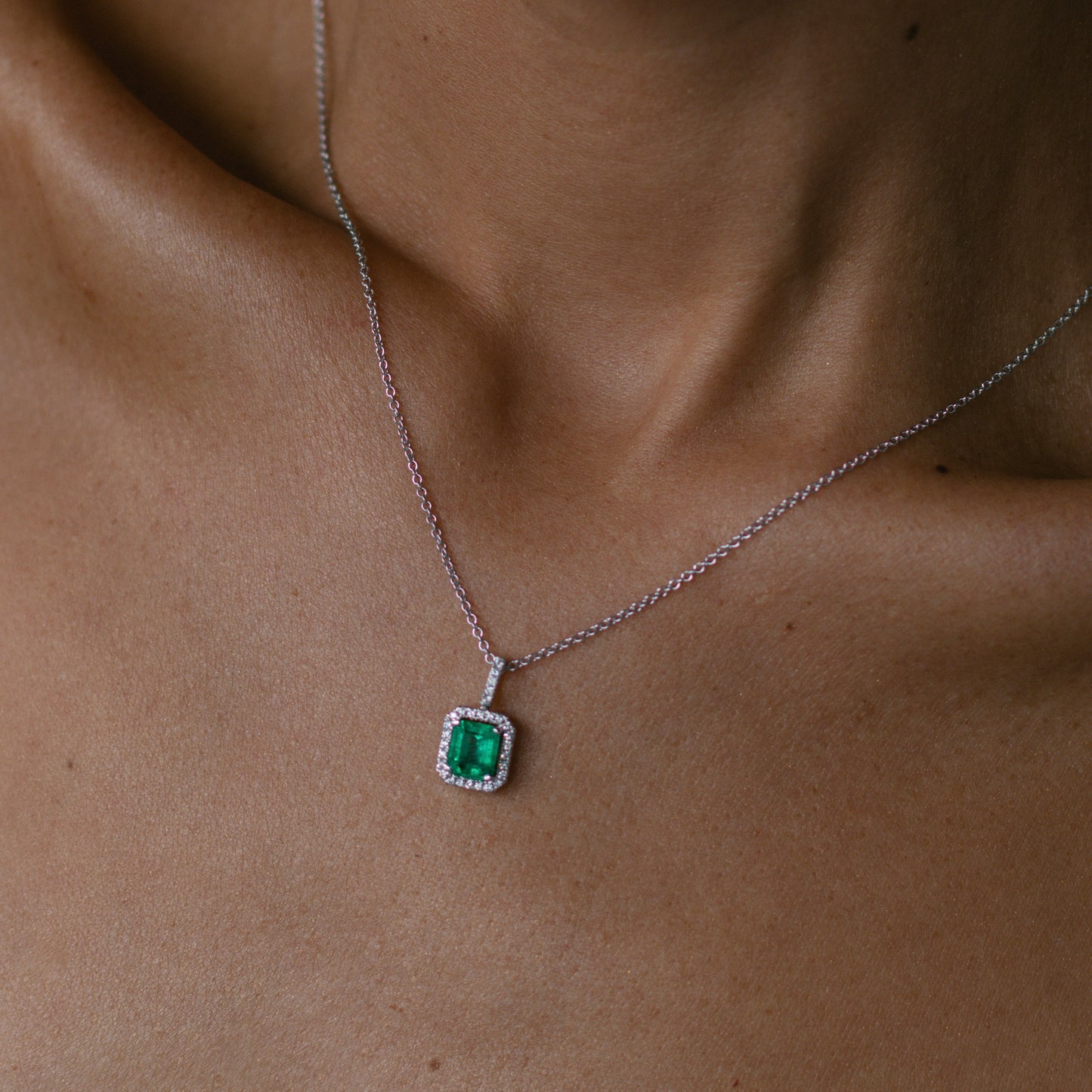 Le Petit Jardin Emerald Pendant