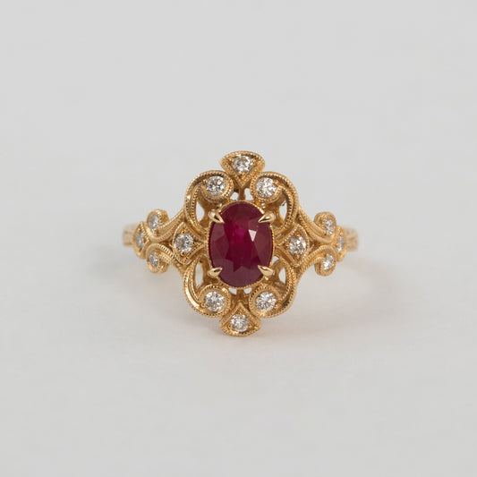 The New Victorian Ruby Ring