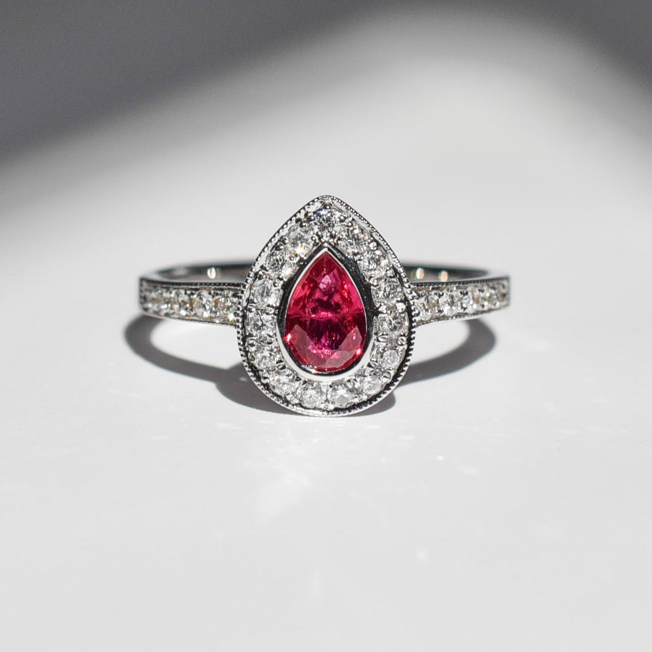 The Ruby Droplet Ring