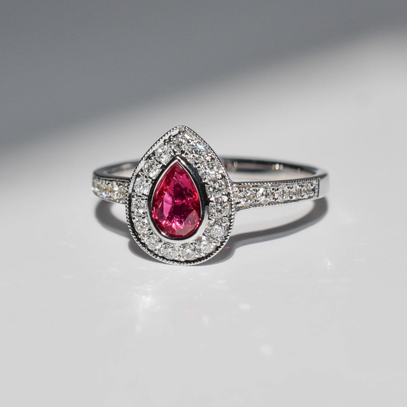 The Ruby Droplet Ring