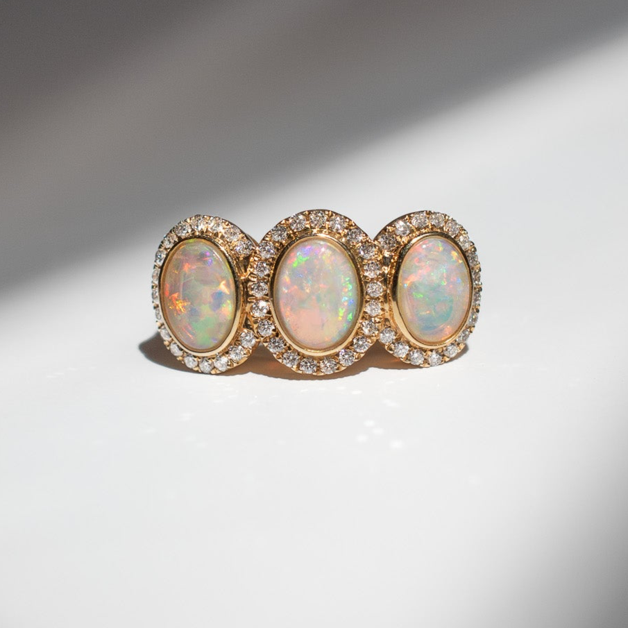 The Trinity Opal Ring