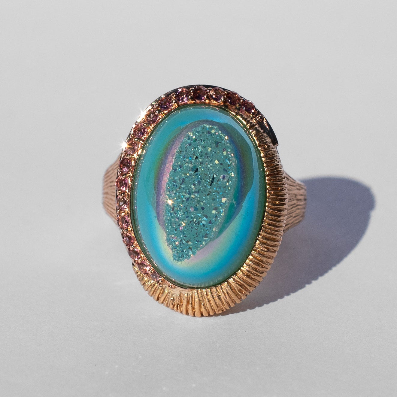 Vintage Druzy Quartz Ring