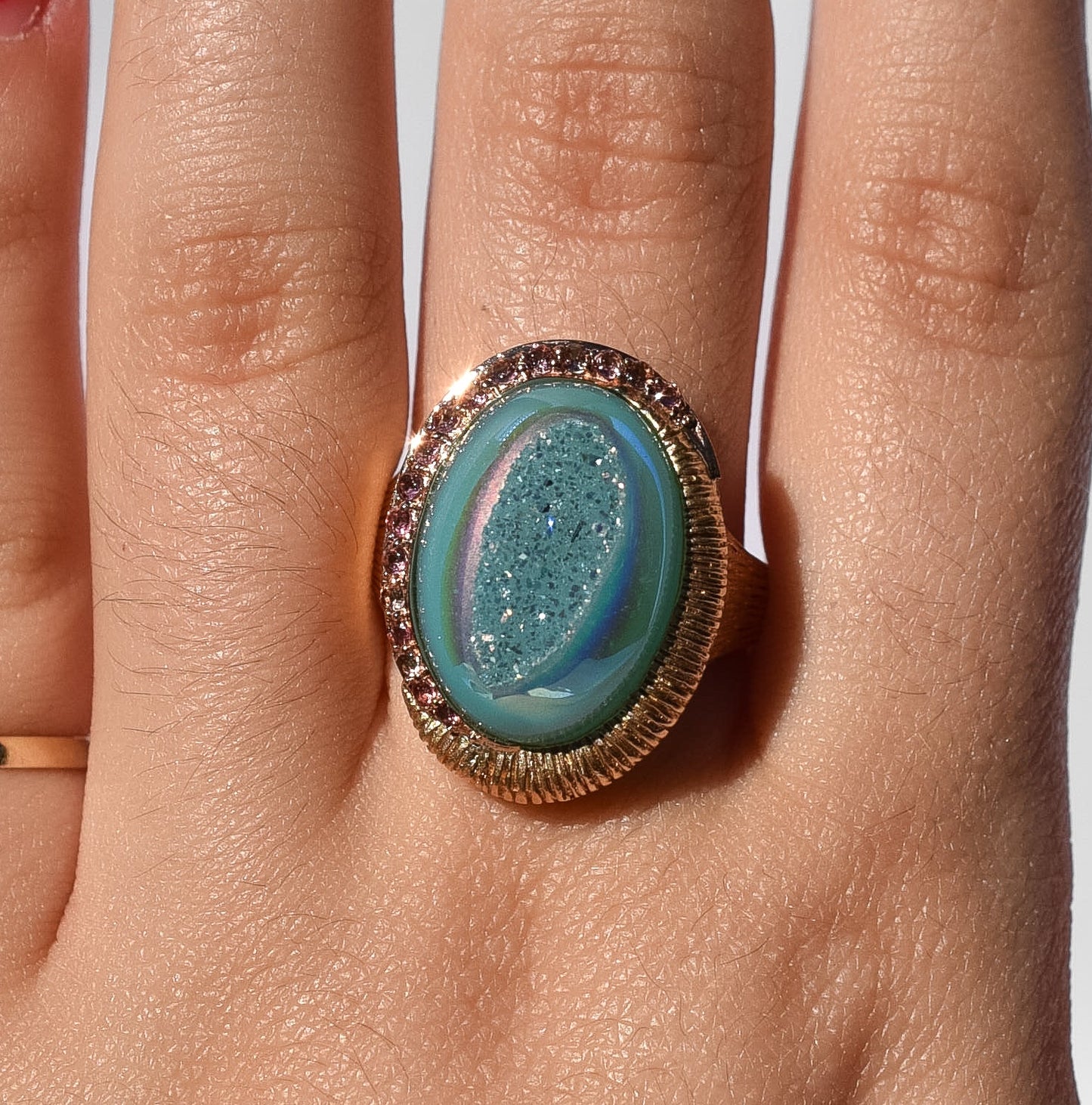 Vintage Druzy Quartz Ring