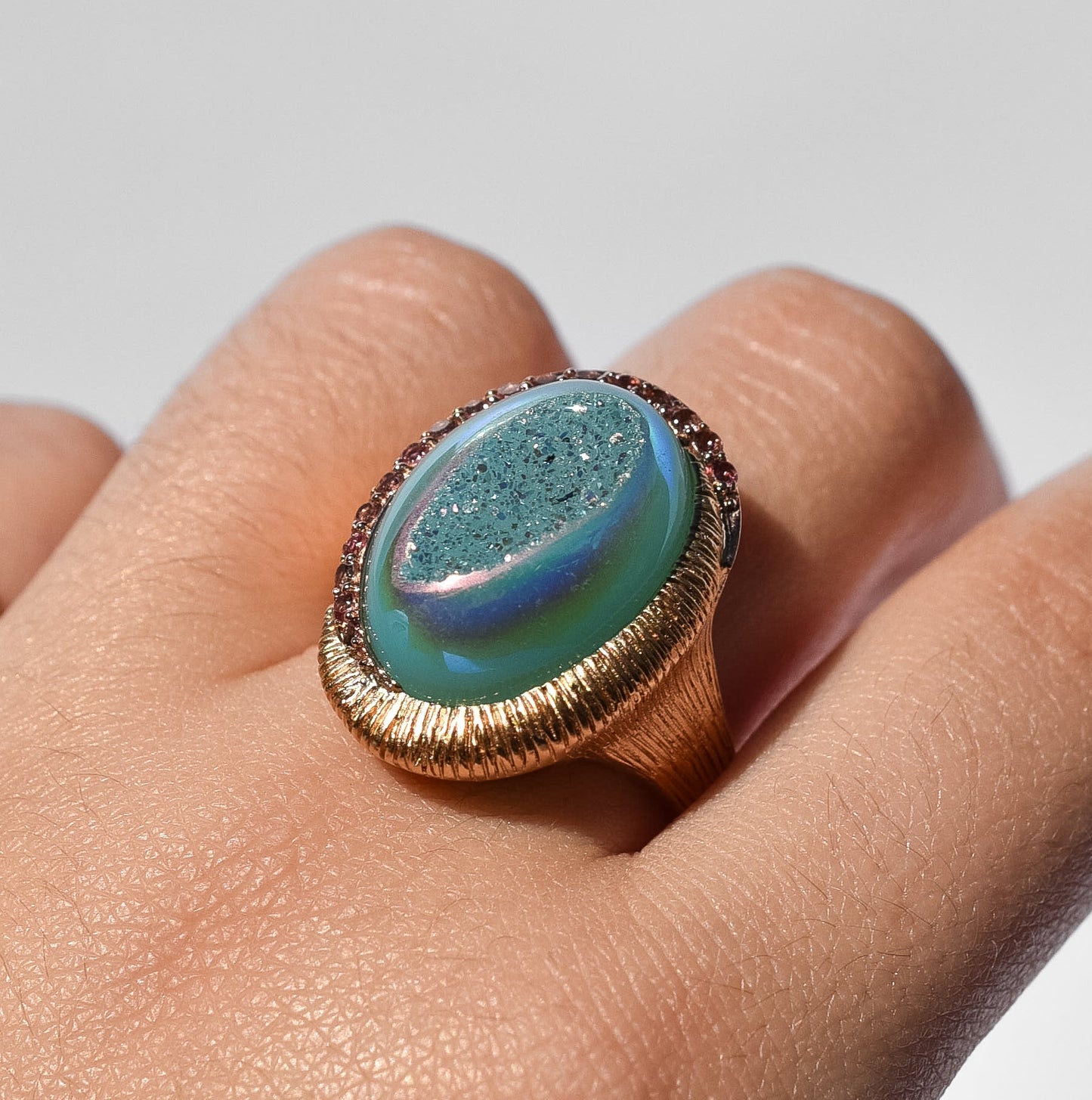 Vintage Druzy Quartz Ring