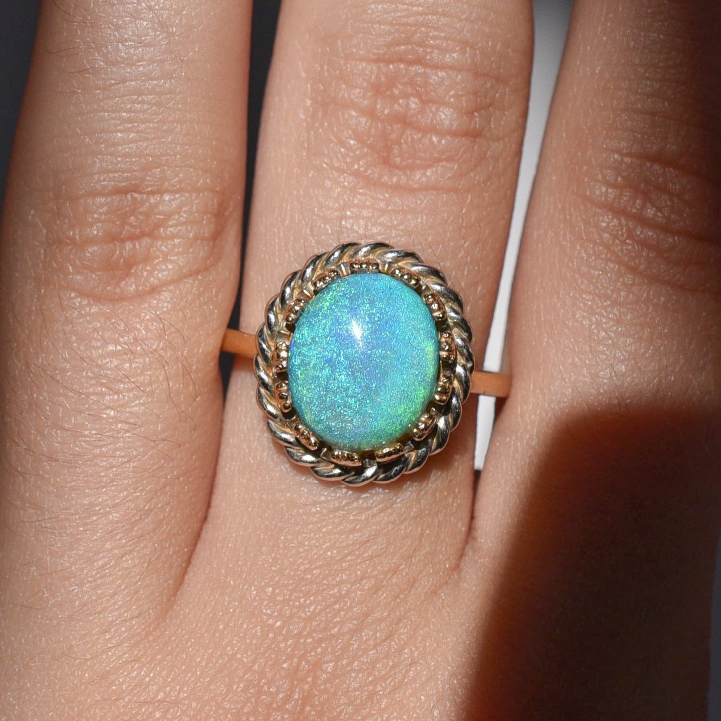 Vintage Two-Toned Opal Ring