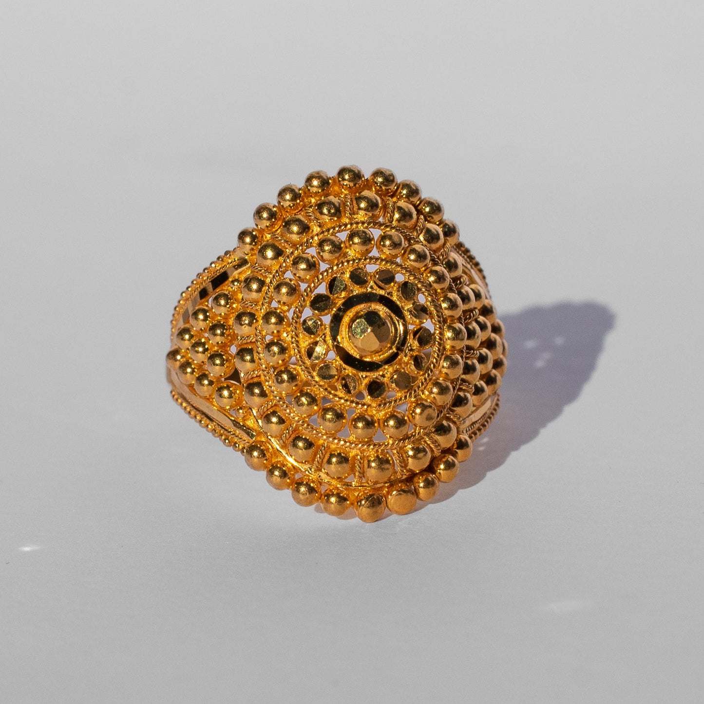 Vintage 24k Bead Ring