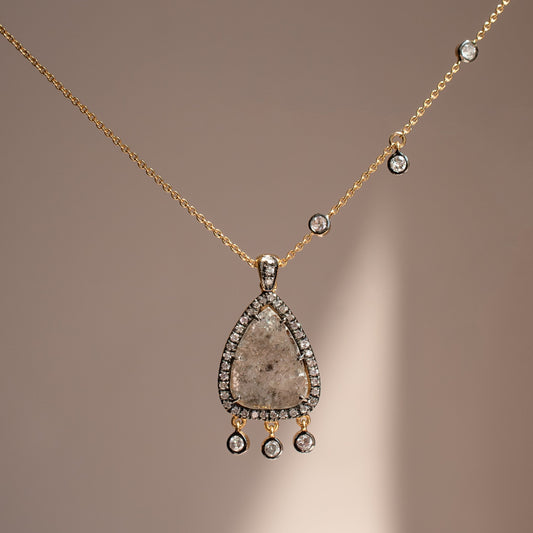 The Salt and Pepper Diamond Necklace