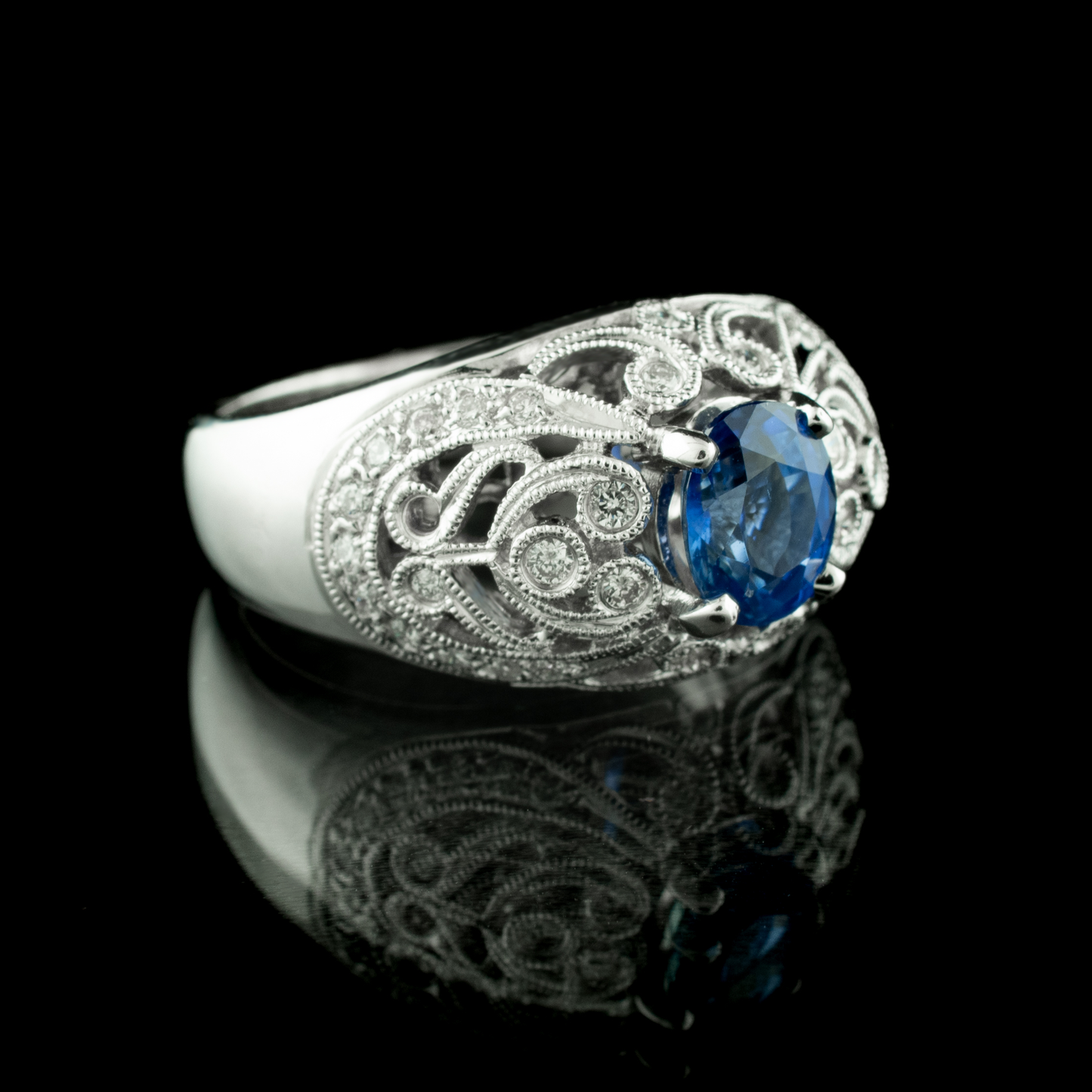 The Sapphire Dome Ring