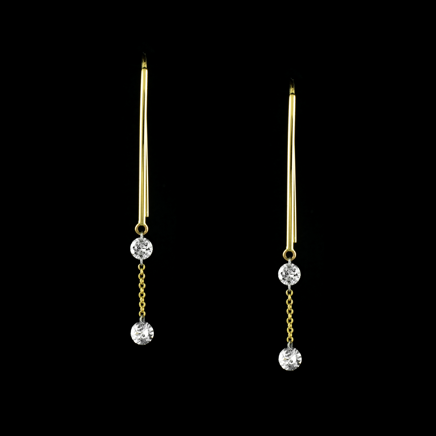 The Naked Diamond Drop Earrings