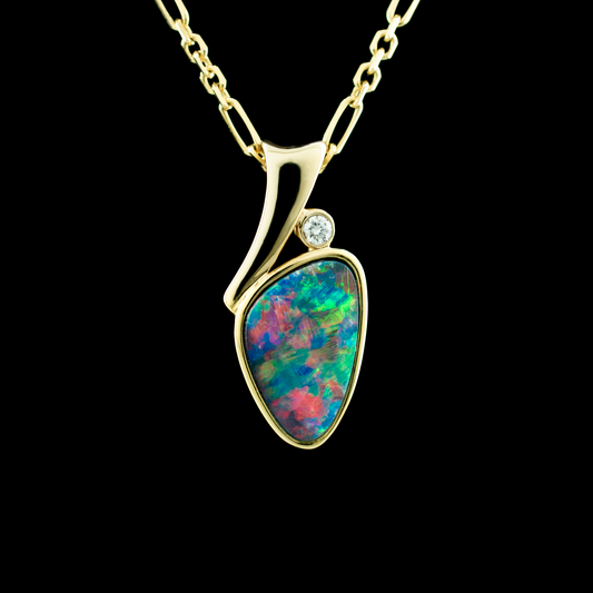 The Heart of Fire Opal Pendant