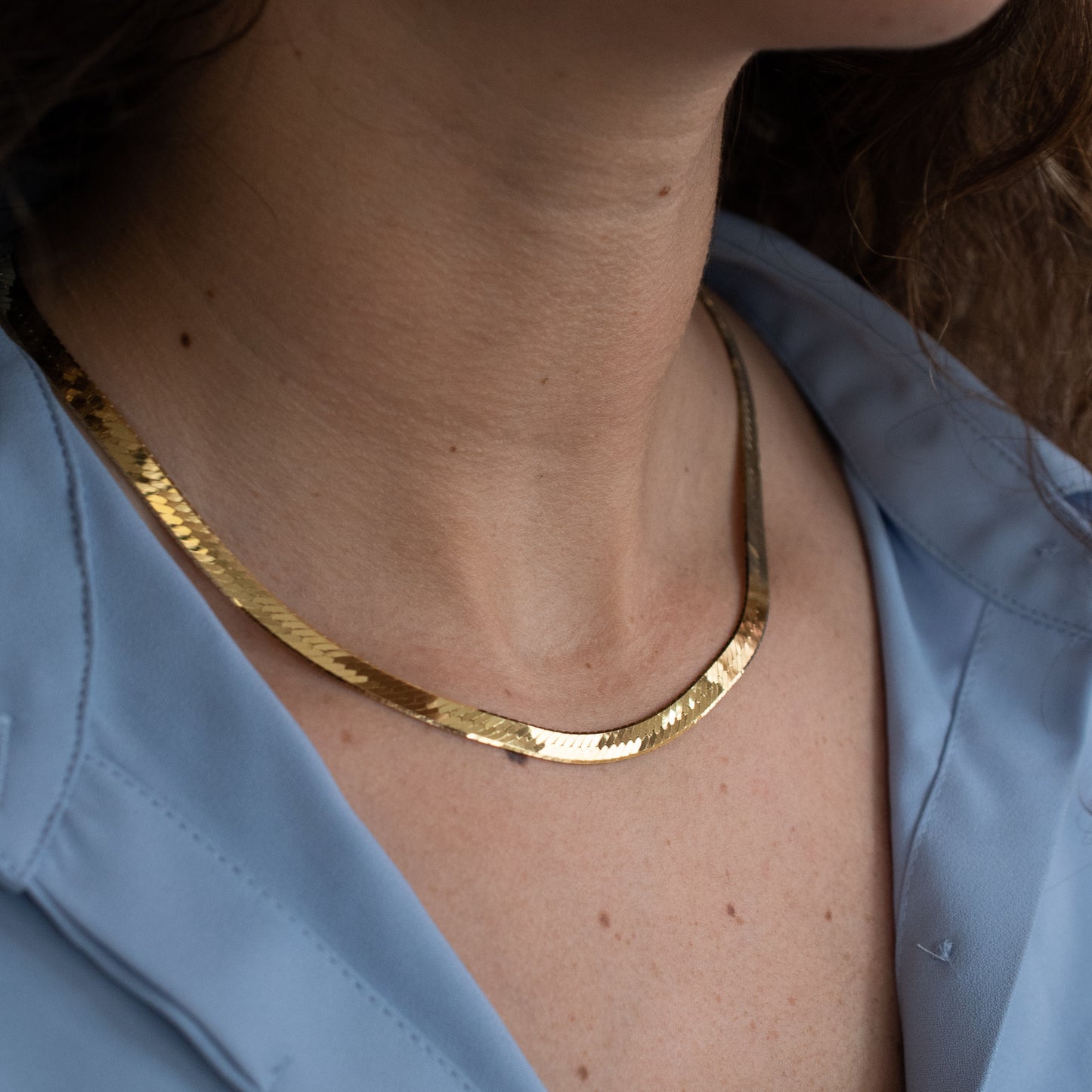The Midi Herringbone Necklace