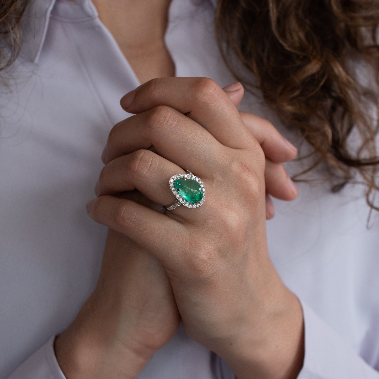 The Cabochan Emerald Ring