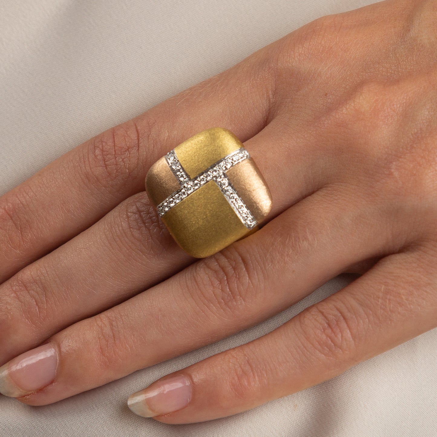 The Gold Cushion Ring