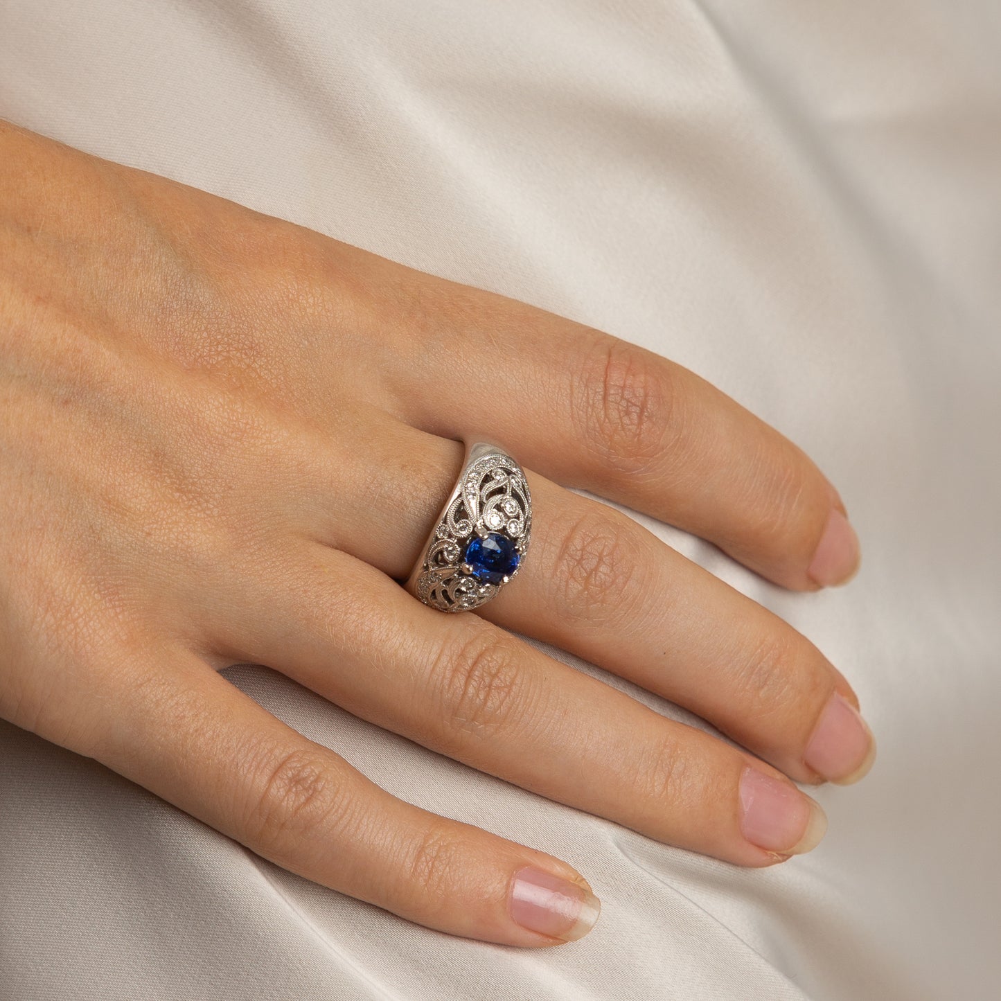 The Sapphire Dome Ring