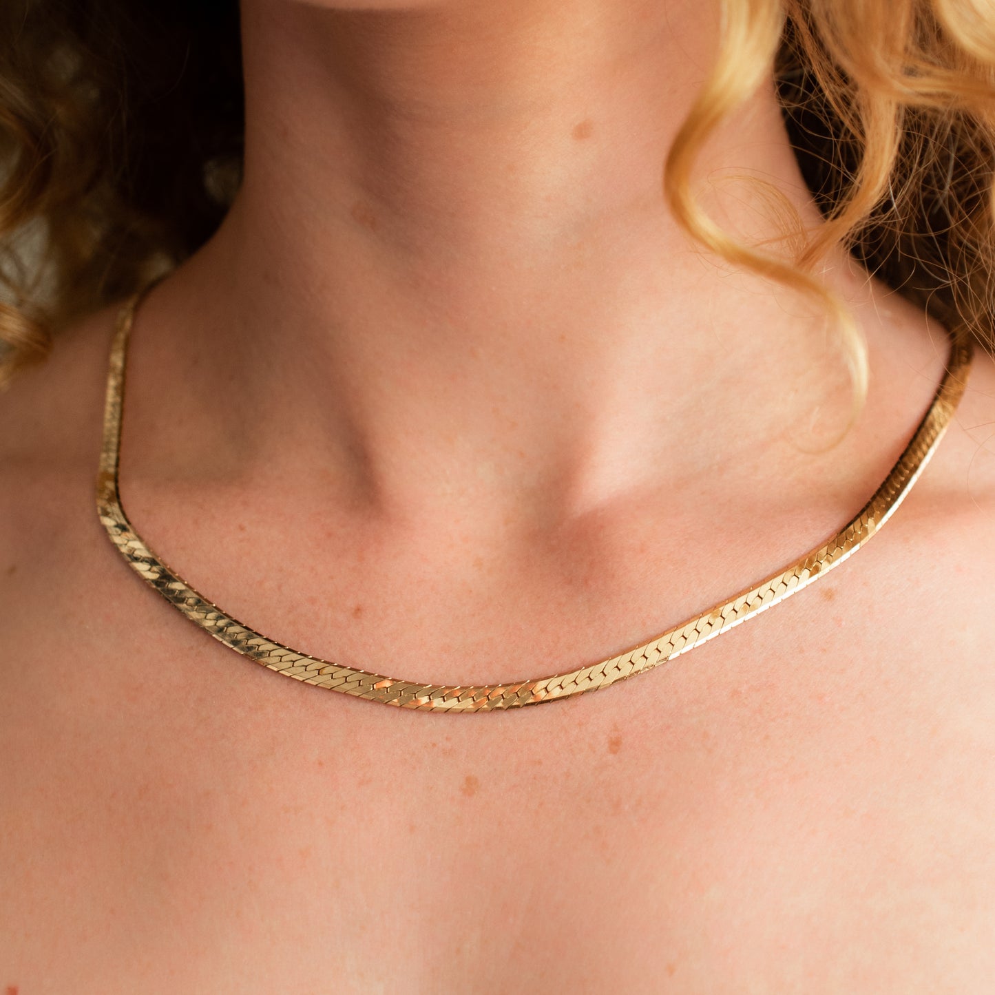 The Long Herringbone Necklace