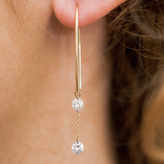 The Naked Diamond Drop Earrings