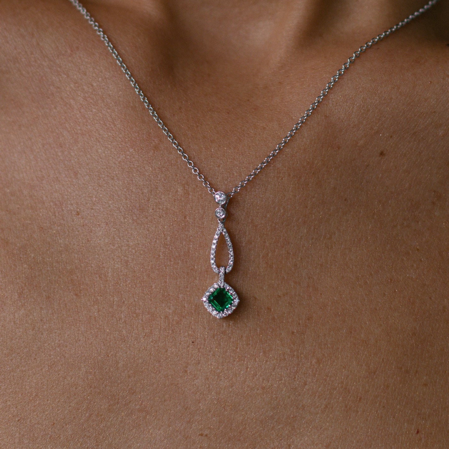 The Emerald Drop Necklace