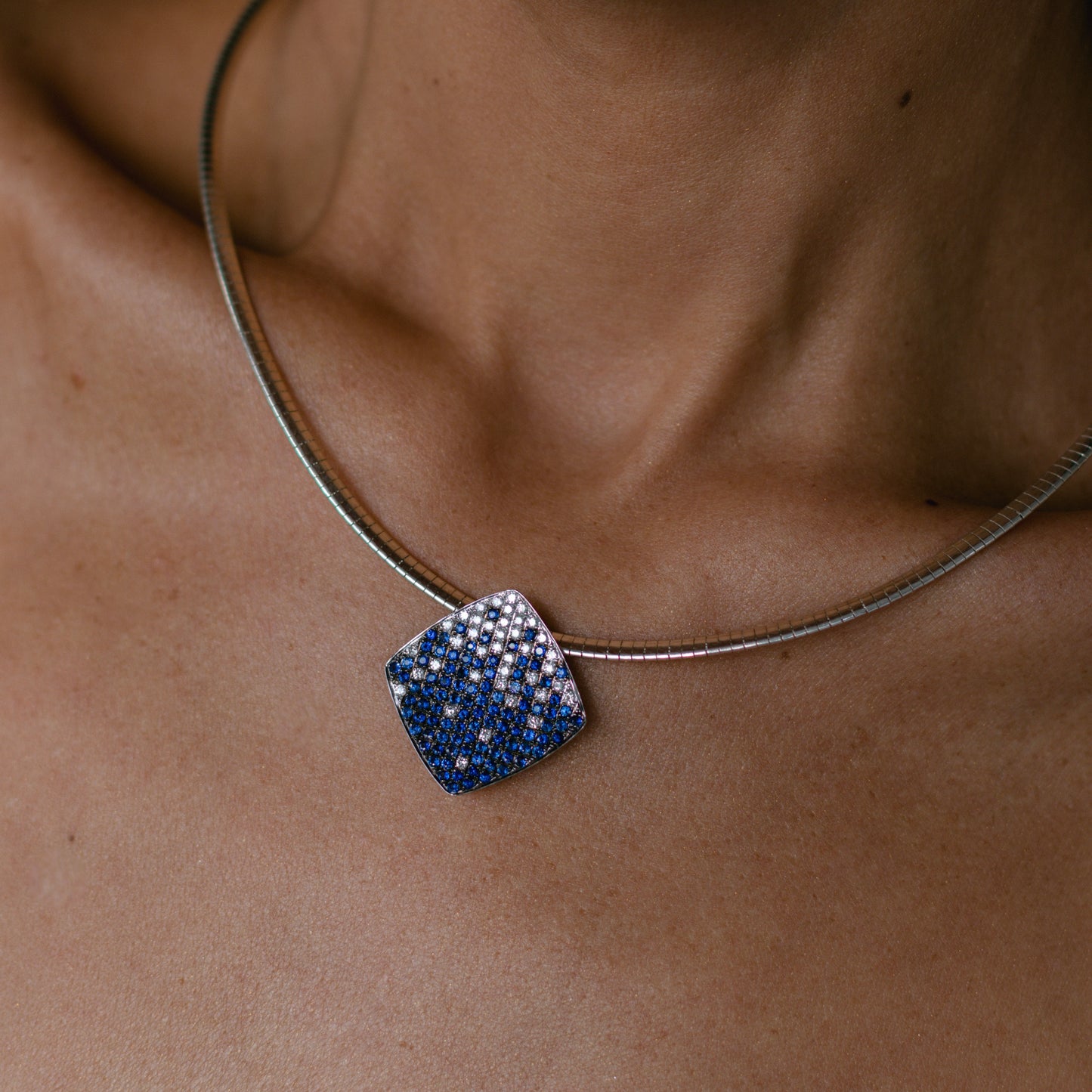 The Pavé Sapphire Pendant